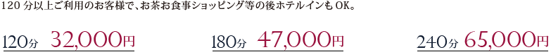 デートコース料金